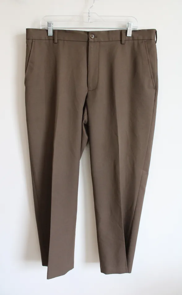 Earrings Van Heusen Dark Brown Dress Pants 36X29 Van Heusen