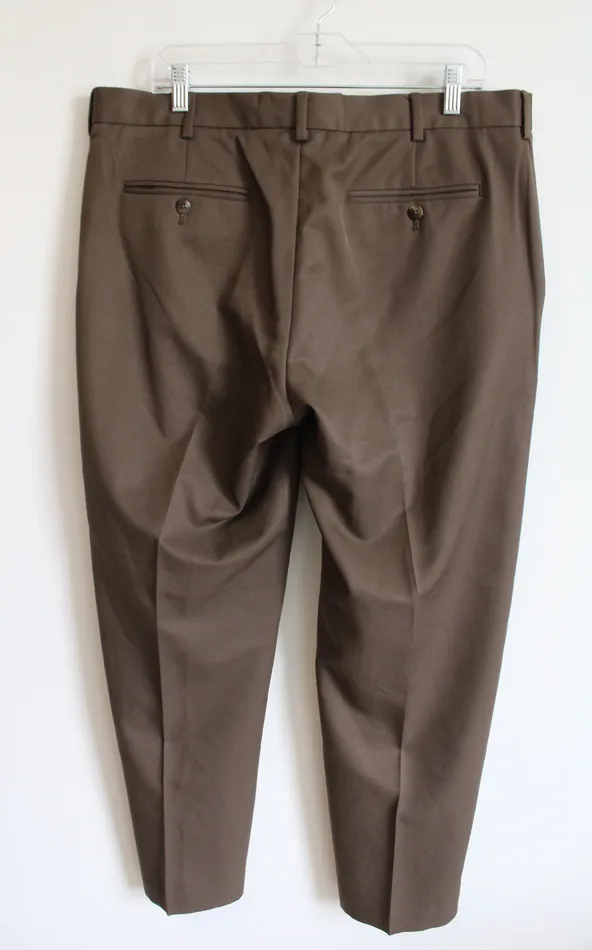 Earrings Van Heusen Dark Brown Dress Pants 36X29 Van Heusen