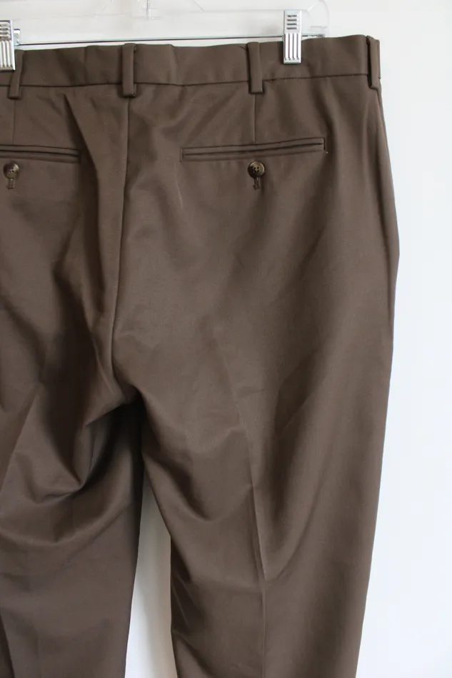 Earrings Van Heusen Dark Brown Dress Pants 36X29 Van Heusen