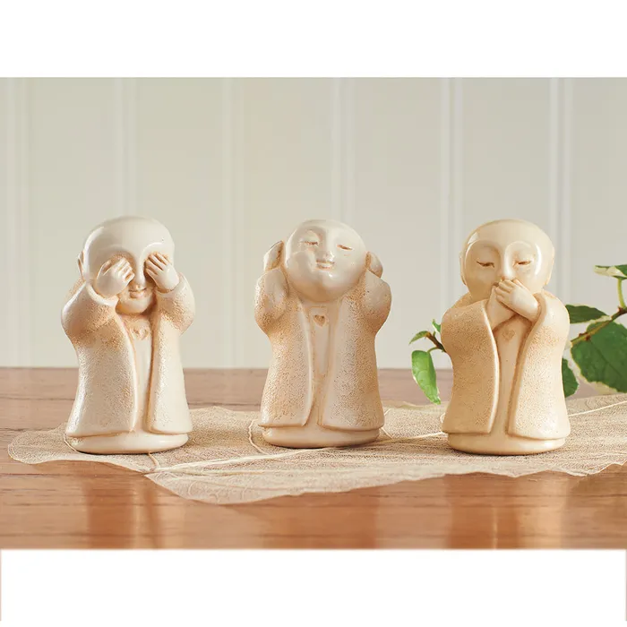Earrings Wise Jizo Statue Set DC
