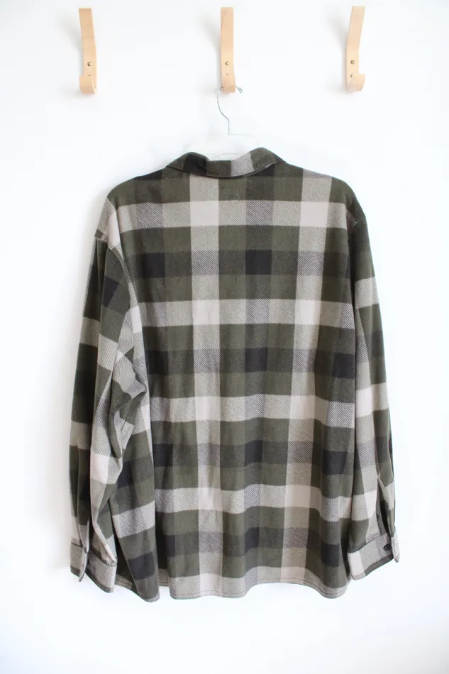 Earrings Wrangler Wrangler Authentics Green Plaid Soft Fleece Button Down Shirt 2XL Earrings Wrangler Wrangler Authentics Green Plaid Soft Fleece Button Down Shirt 2XL
