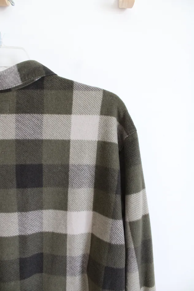 Earrings Wrangler Wrangler Authentics Green Plaid Soft Fleece Button Down Shirt 2XL Earrings Wrangler Wrangler Authentics Green Plaid Soft Fleece Button Down Shirt 2XL