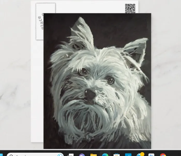 Earrings Yorkie Postcard ZAZZLE