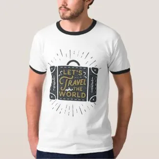 Earrings ZAZZLE World Travel Unisex TShirt
