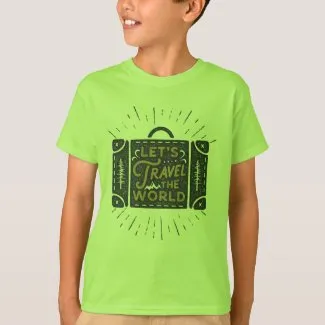Earrings ZAZZLE World Travel Unisex TShirt