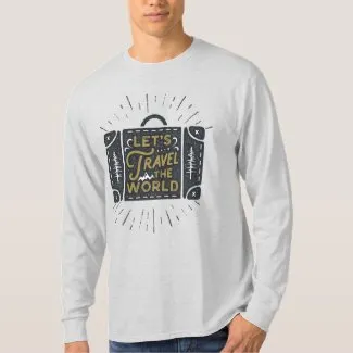 Earrings ZAZZLE World Travel Unisex TShirt