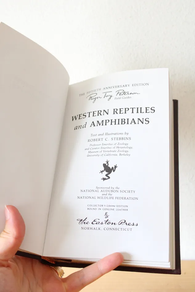 Easton Press Necklaces Roger Tory Peterson Field Guide Western Reptiles And Amphibians Easton Press