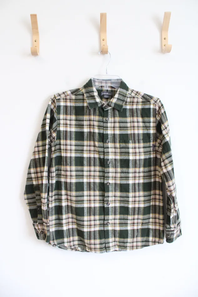 Eddie Bauer Earrings Eddie Bauer Green Yellow Flannel S