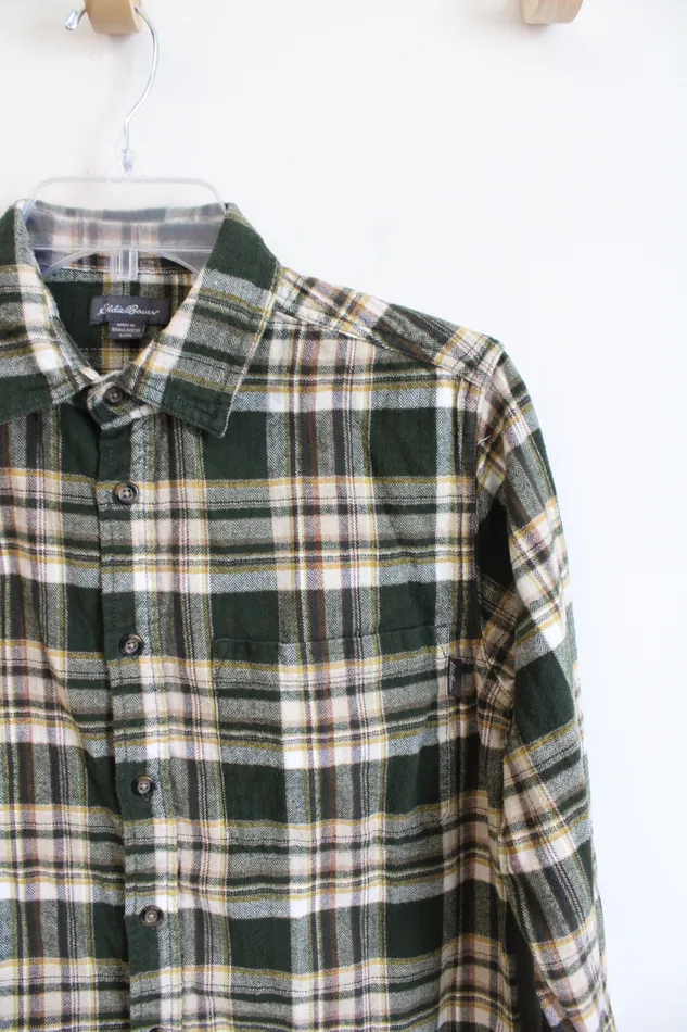 Eddie Bauer Earrings Eddie Bauer Green Yellow Flannel S