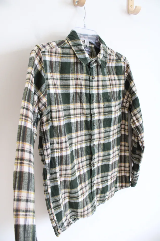 Eddie Bauer Earrings Eddie Bauer Green Yellow Flannel S