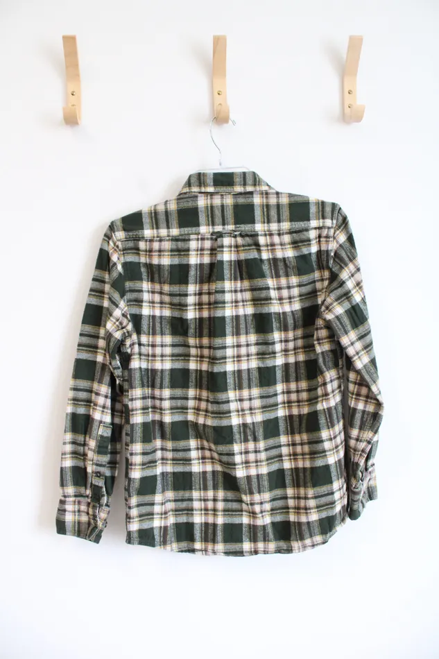 Eddie Bauer Earrings Eddie Bauer Green Yellow Flannel S