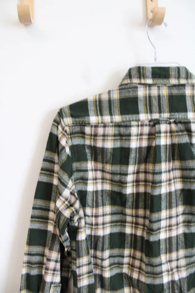 Eddie Bauer Earrings Eddie Bauer Green Yellow Flannel S