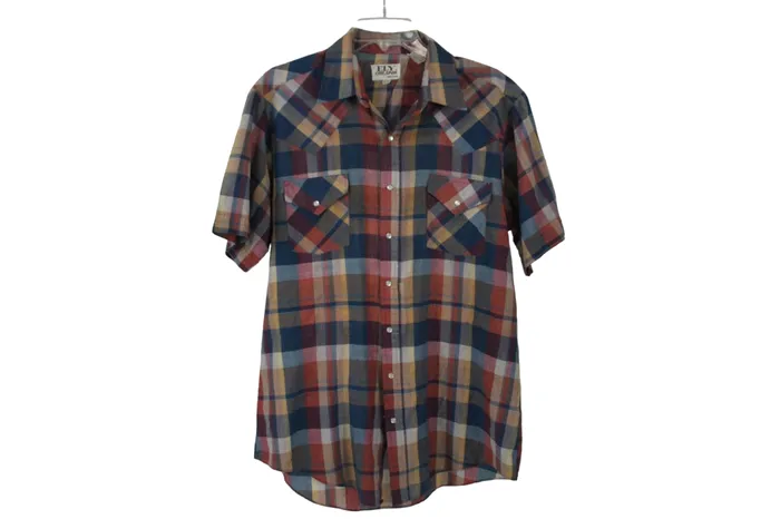 Ely Cattleman Ely Cattleman Plaid Shirt L Tall Earrings
