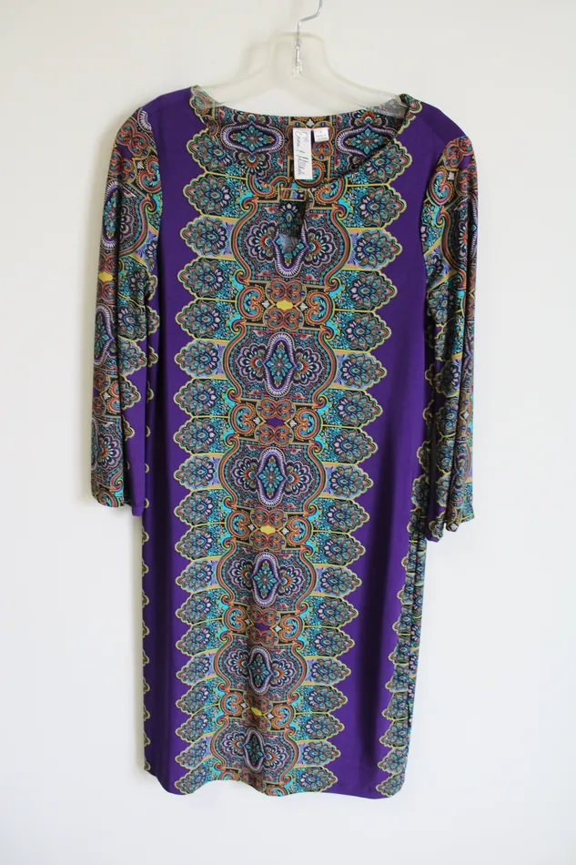 Emma Michele Purple Dress S Emma Michele Earrings
