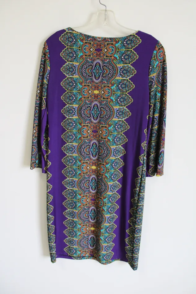 Emma Michele Purple Dress S Emma Michele Earrings