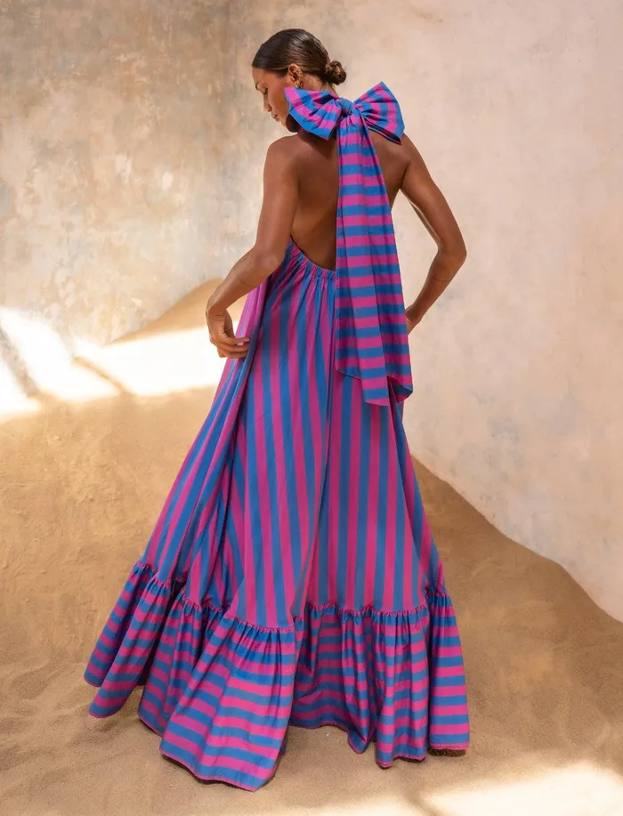 Erika Pea Earrings Joelle Maxi Dress