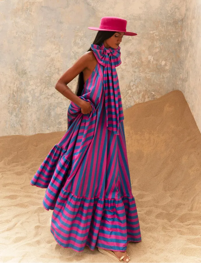 Erika Pea Earrings Joelle Maxi Dress Erika Pea Earrings Joelle Maxi Dress