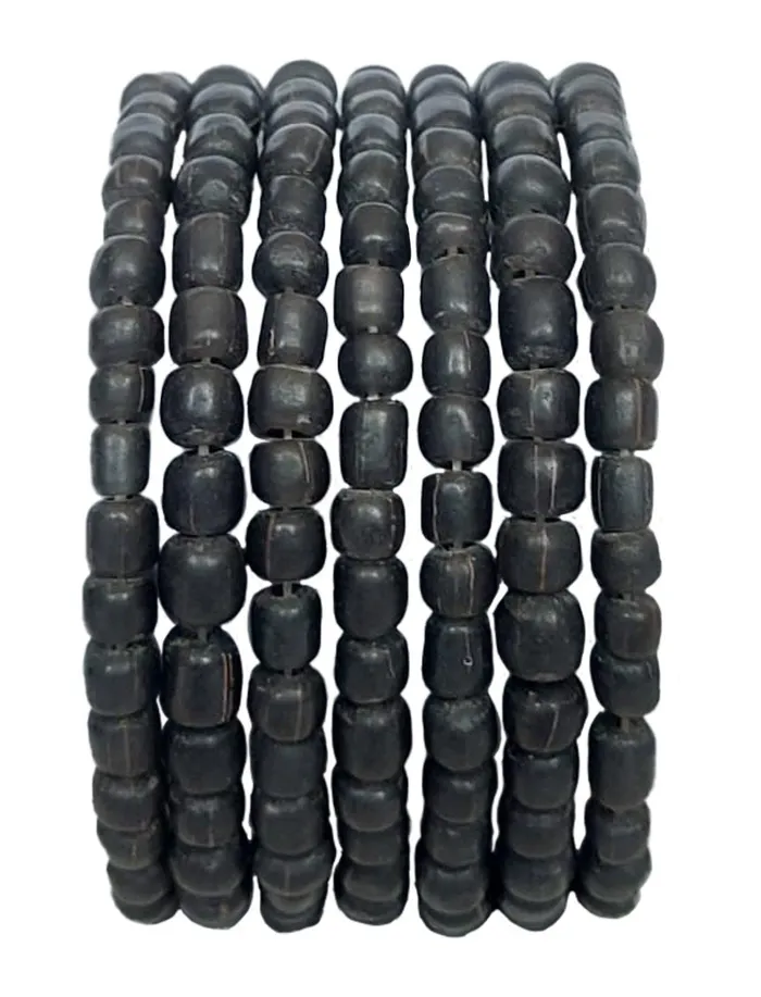 Erika Pea Earrings Mona Island Layered Glass Bead Cuff Erika Pea Earrings Mona Island Layered Glass Bead Cuff