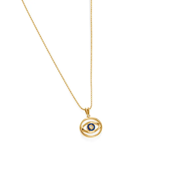 Evil Eye Diamond Pendant John Atencio Necklaces