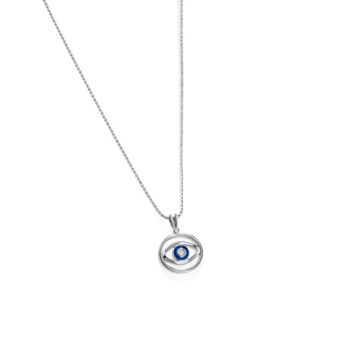 Evil Eye Diamond Pendant John Atencio Necklaces