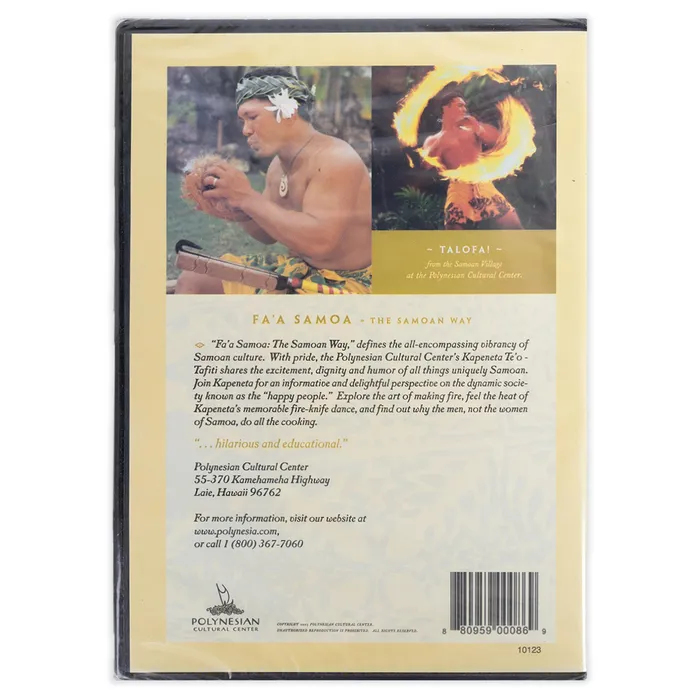 Faa Samoa The Samoan Way DVD MEDIAFAST Earrings