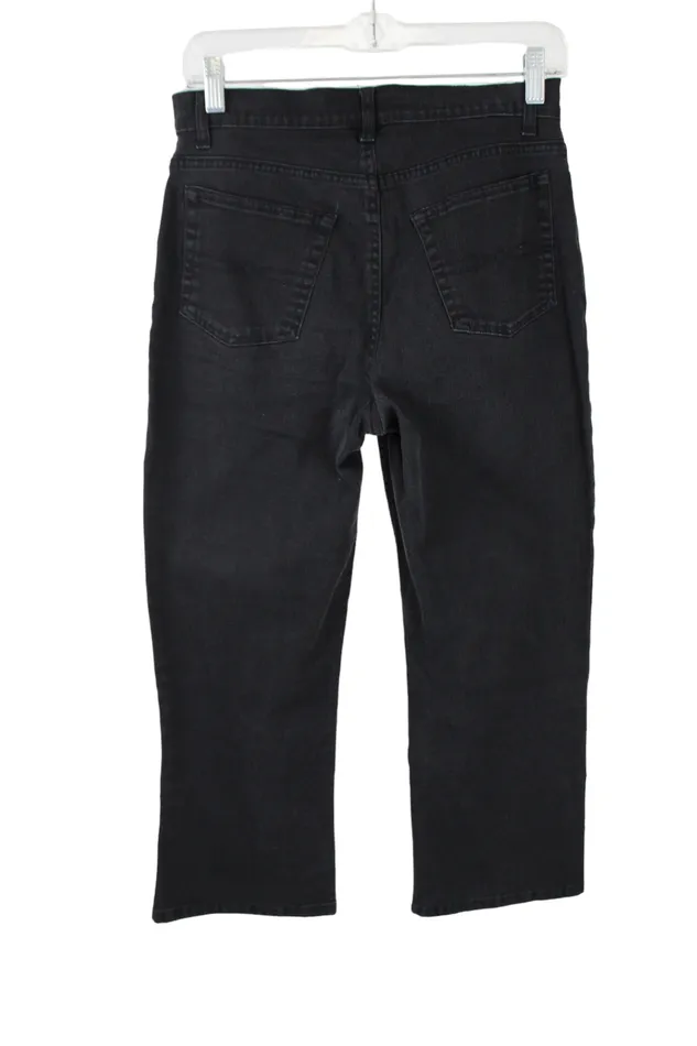 Faded Glory Faded Glory Stretch Black Ankle Jeans 6 Rings