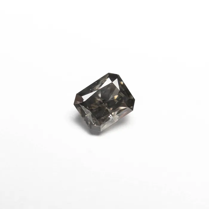 Fancy Dark Grey Brilliant Diamond 036ct Cut Corner Rectangle Misfit Diamonds Rings Fancy Dark Grey Brilliant Diamond 036ct Cut Corner Rectangle Misfit Diamonds Rings