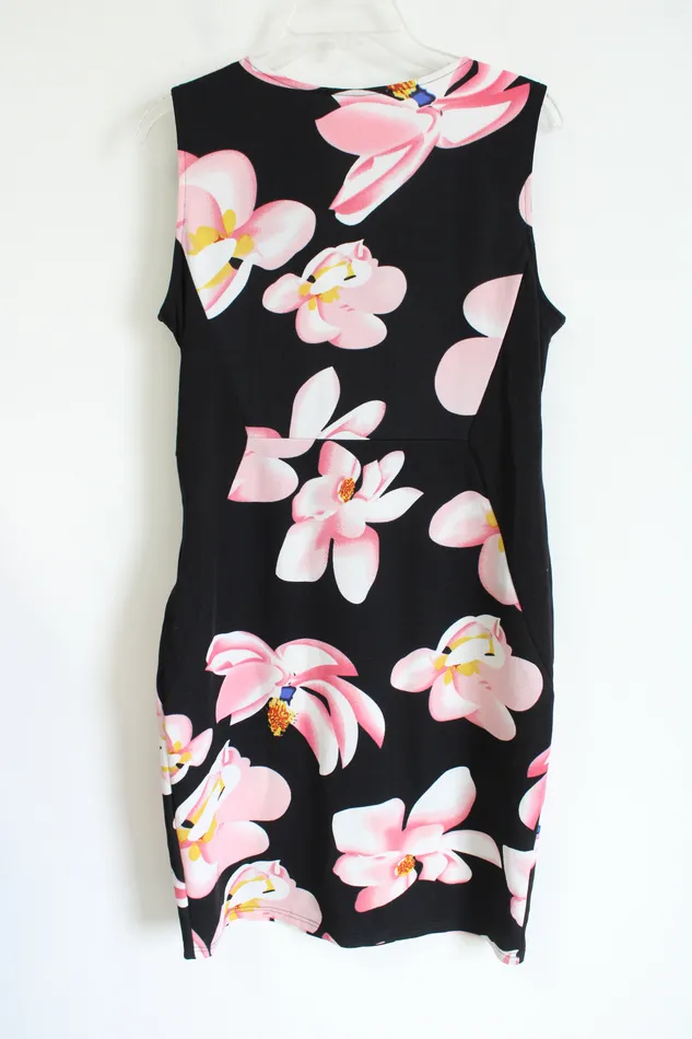 Fantaist Black Floral Sleeveless Dress XL Fantaist Rings