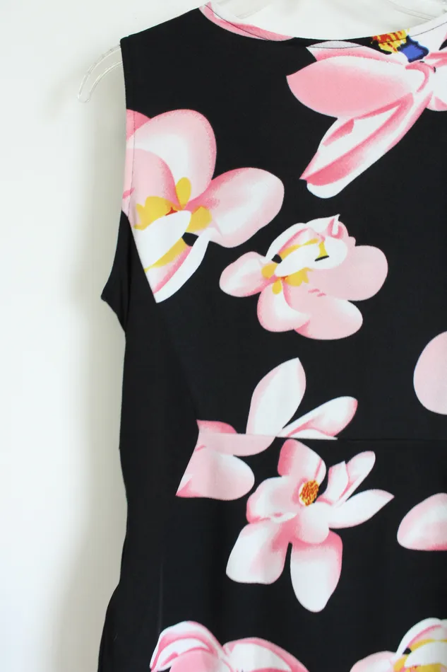 Fantaist Black Floral Sleeveless Dress XL Fantaist Rings