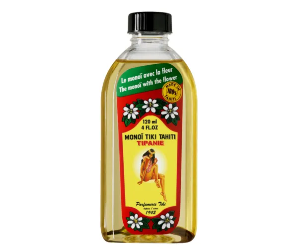 FIVESTARTRANSP Monoi Oil Tipanie Plumeria 4oz Earrings
