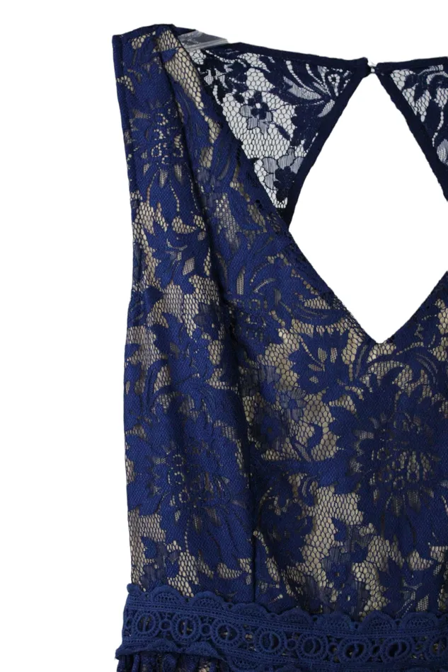Francescas Blue Lace Dress XXS Francescas Rings