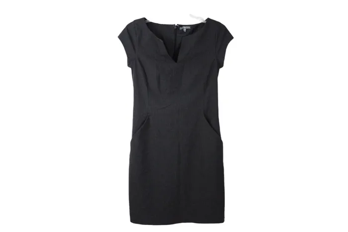 Gap Earrings Gap Dark Gray Pinstripe Dress 2