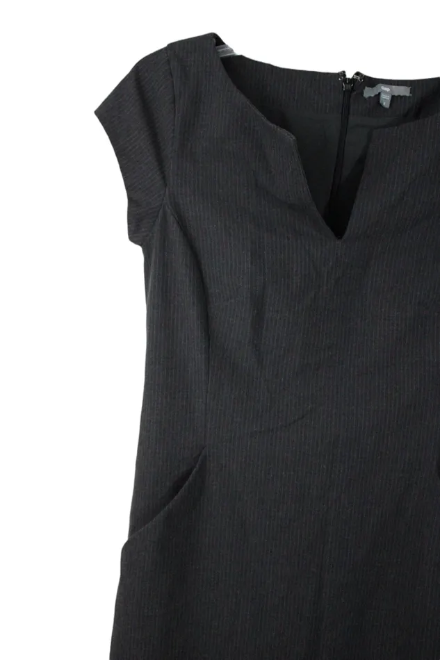 Gap Earrings Gap Dark Gray Pinstripe Dress 2