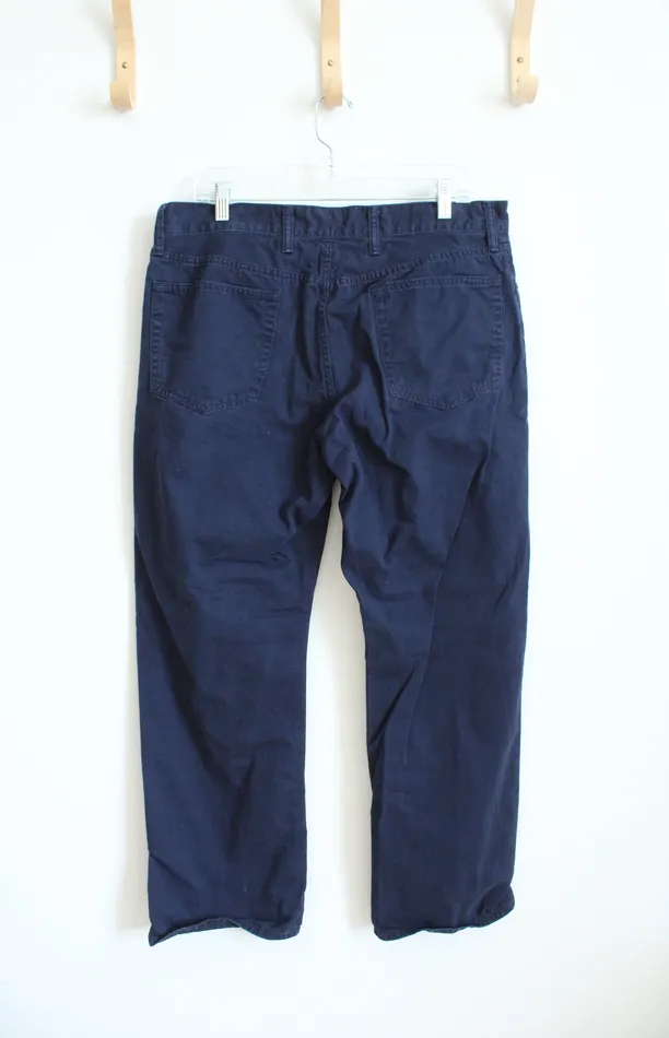 Gap Navy Blue Straight Fit Pants 36X30 Gap Rings