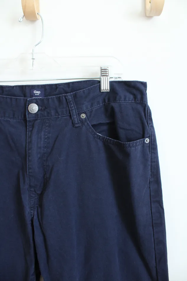 Gap Navy Blue Straight Fit Pants 36X30 Gap Rings