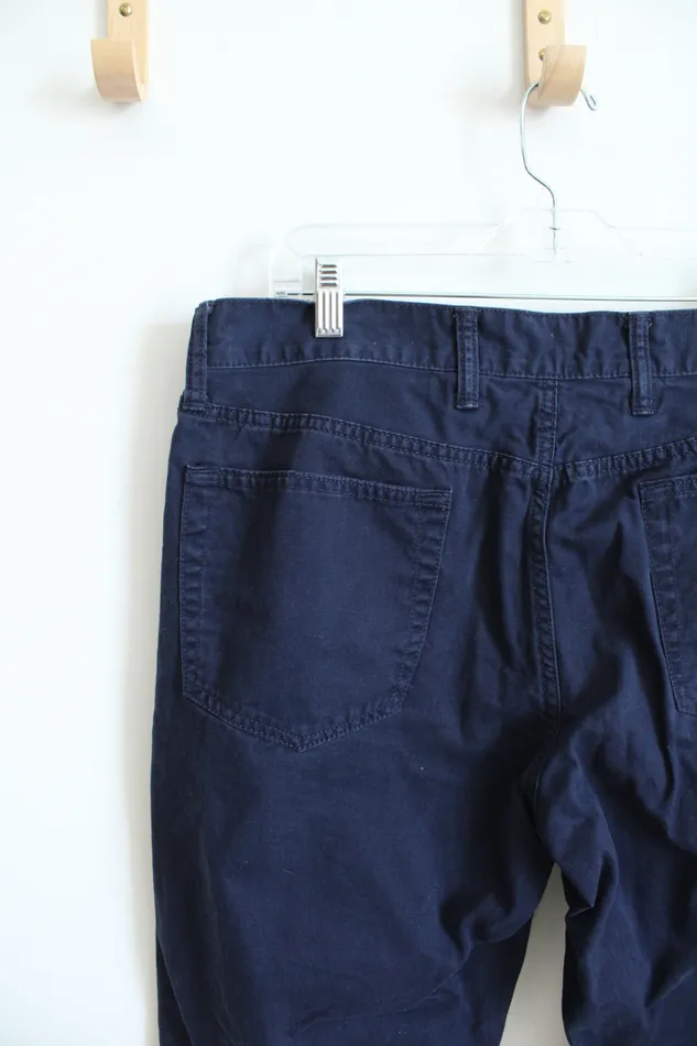 Gap Navy Blue Straight Fit Pants 36X30 Gap Rings