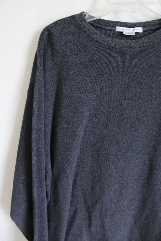 Geoffrey Beene Earrings Geoffrey Beene Charcoal Gray Knit shirt XL