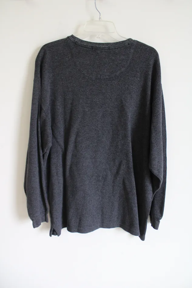 Geoffrey Beene Earrings Geoffrey Beene Charcoal Gray Knit shirt XL