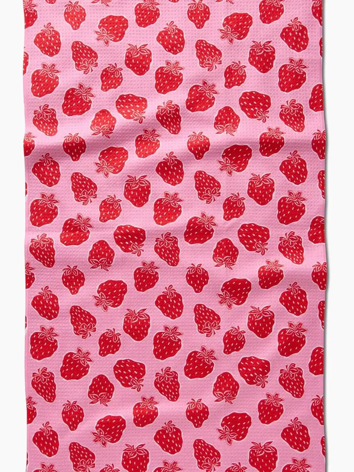 Geometry Strawberry Fields Tea Towel Geometry Earrings