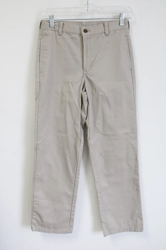 George Tan Khaki Pants 14 George Earrings