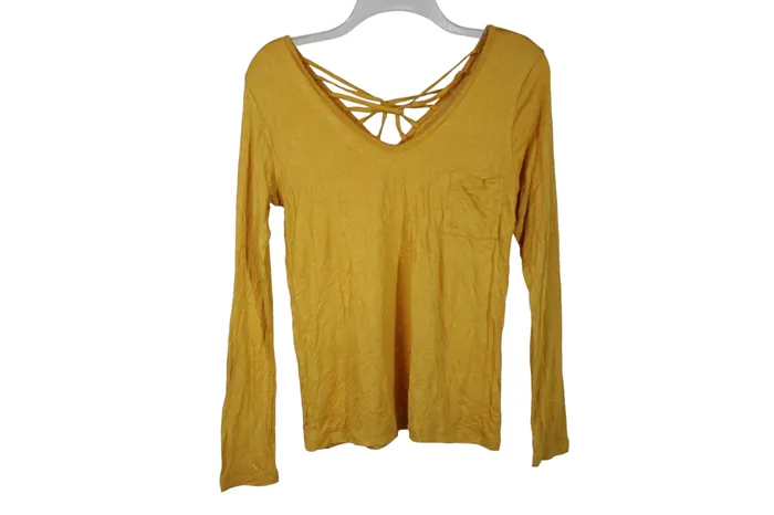 Glitz Yellow Strappy Top L Glitz Earrings
