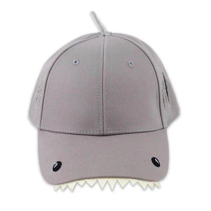 GREATMOUNTAINWE PCC Gray Shark Youth Baseball Cap Earrings