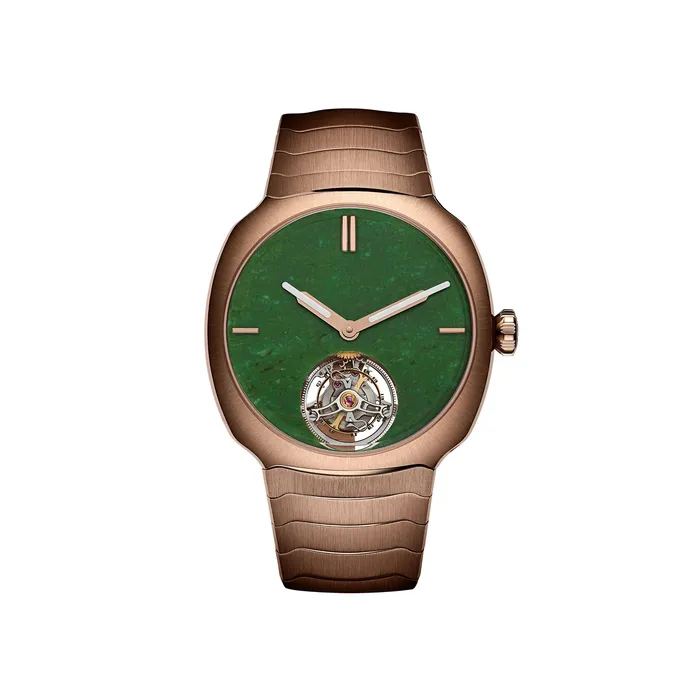 H Moser Cie Watches H Moser Cie Streamliner Tourbillon Wyoming Jade Watch