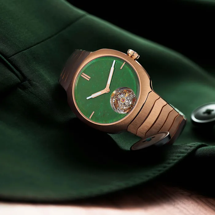 H Moser Cie Watches H Moser Cie Streamliner Tourbillon Wyoming Jade Watch