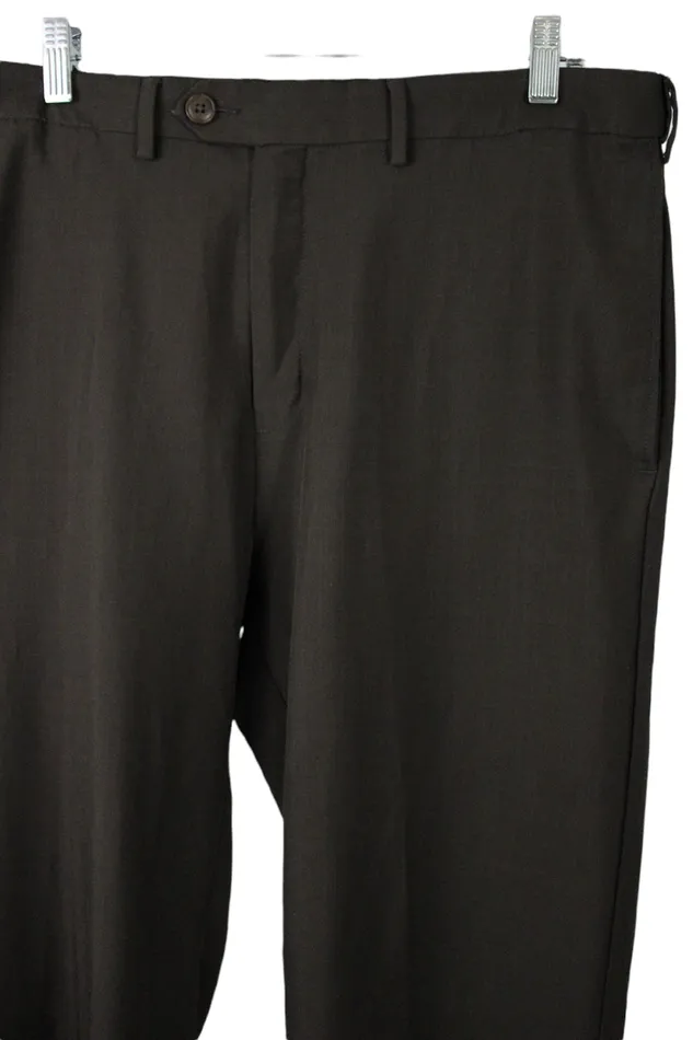 Haggar Classic Fit Brown Pants 36X32 Haggar Earrings