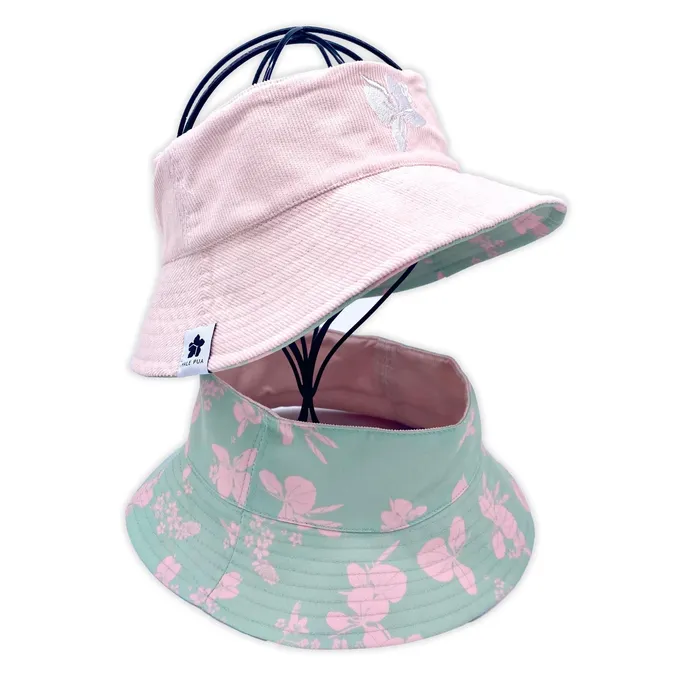HALEPUA Earrings Hale Pua Reversible Puka Bucket Hat Ginger Ulei