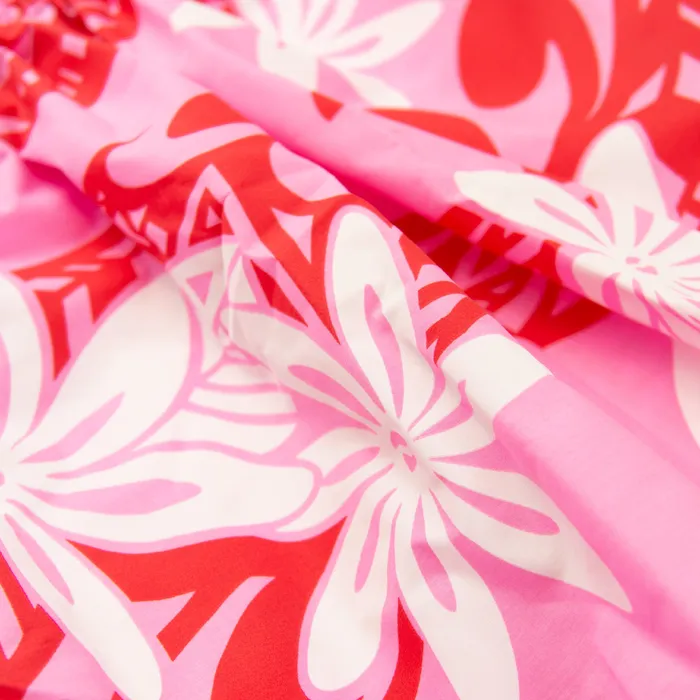 Hawaiian Pau Hula Skirt Top Malulani Keiki Set 4Y5Y MALULANIO Earrings