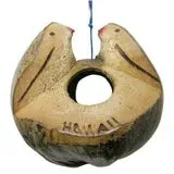 Hawaiian Style Coconut Bird Feeder ISLANDERGRP Earrings