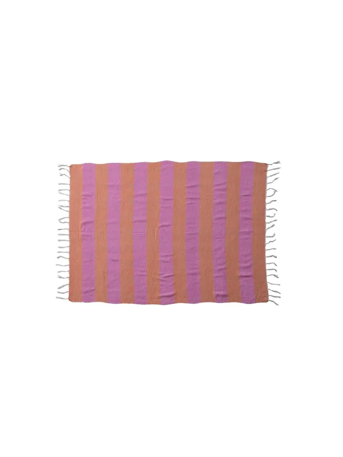 Hazel Mazel Earrings Striped Cotton Slub Throw