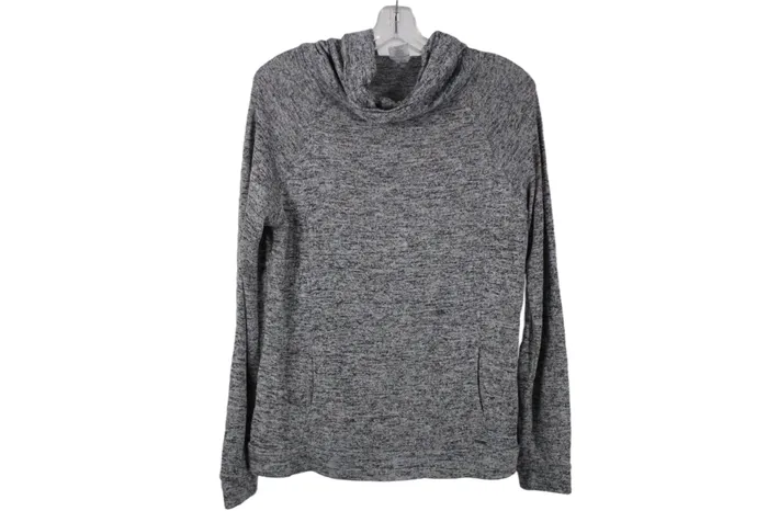 Hello Mello Earrings Hello Mello Gray Long Sleeved Knit Sweater L
